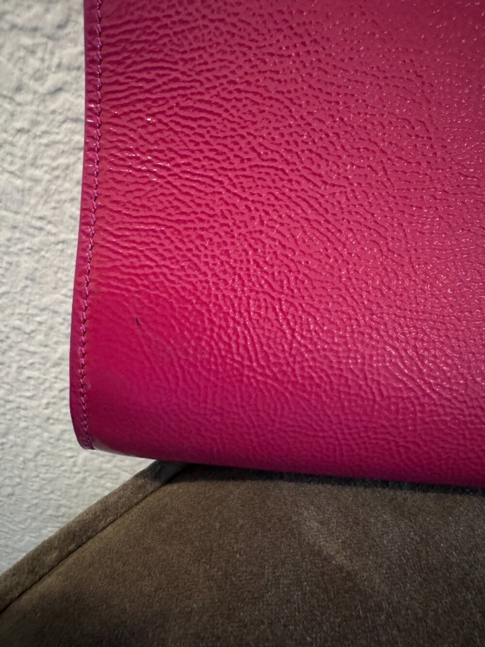 YSL Saint Laurent Pink Leather Clutch Wallet + COA - Picture 3 of 12